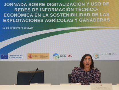 Hoy, en la inauguración de una jornada sobre digitalización y uso de redes de información técnico-económica   