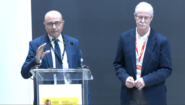 Diego Garcia Campos, periodista especializado en turismo, y Juan Herrera Segura, alcalde  de Lucainena de las Torres