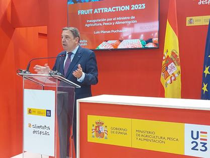 Hoy, en la inauguración de la feria Fruit Attraction 