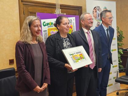 Hoy, en la presentación del cupón de la ONCE por el Día nternacional de las Mujeres Rurales 